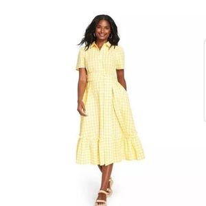 Lisa Marie‎ Fernandez Target Size XXS Yellow Gingha